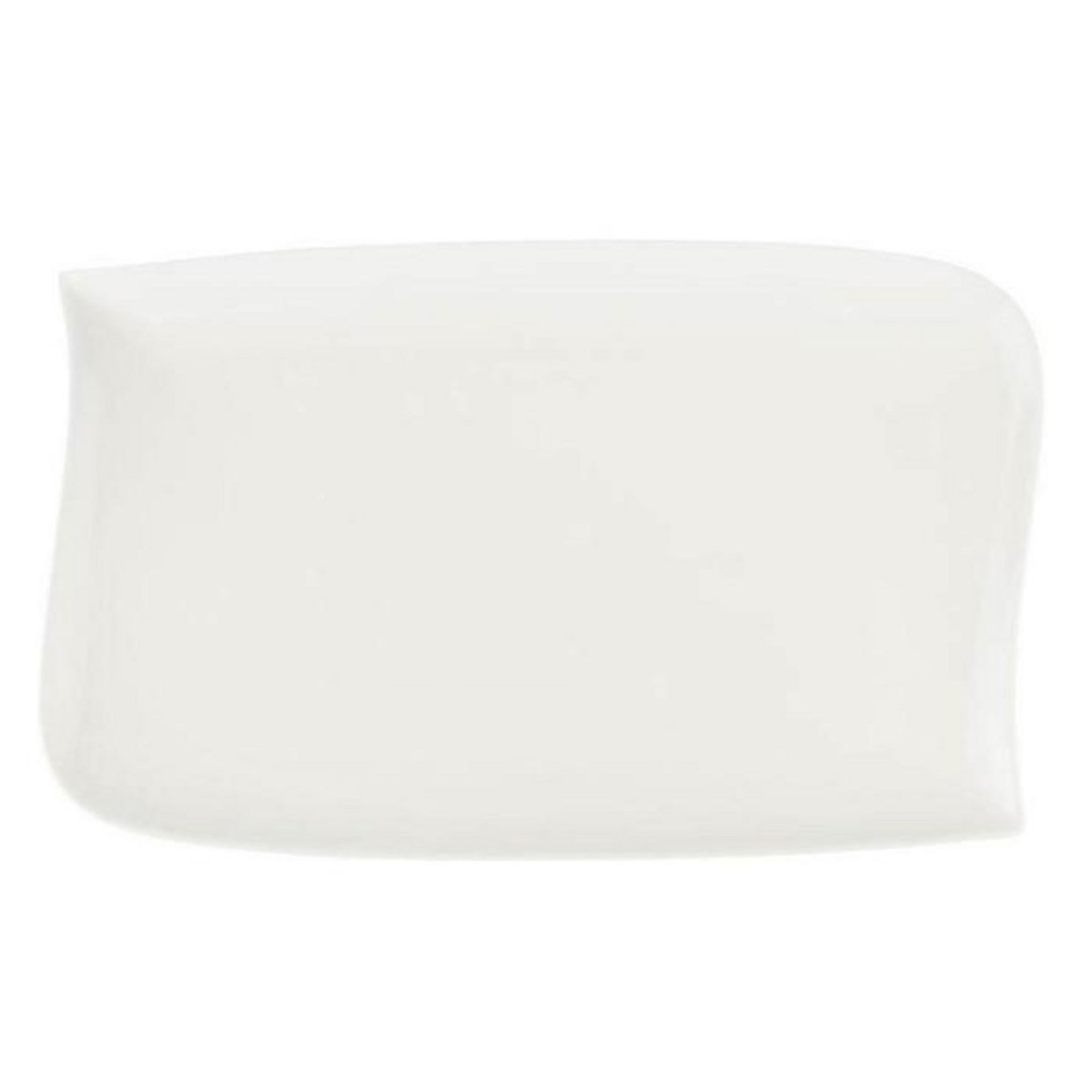 SECRET DE GOURMET Lot de 6 Assiettes Plates Rectangulaire  Vague   33cm Blanc