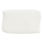 SECRET DE GOURMET Lot de 6 Assiettes Plates Rectangulaire  Vague   33cm Blanc