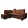 Voir la diapositive 1 : BEST MOBILIER Paul - canapé d'angle gauche - 5 places - convertible avec coffre et têtières - en tissu