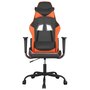 Voir la diapositive 3 : VIDAXL Chaise de jeu Noir et orange Similicuir