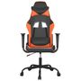 Voir la diapositive 3 : VIDAXL Chaise de jeu Noir et orange Similicuir