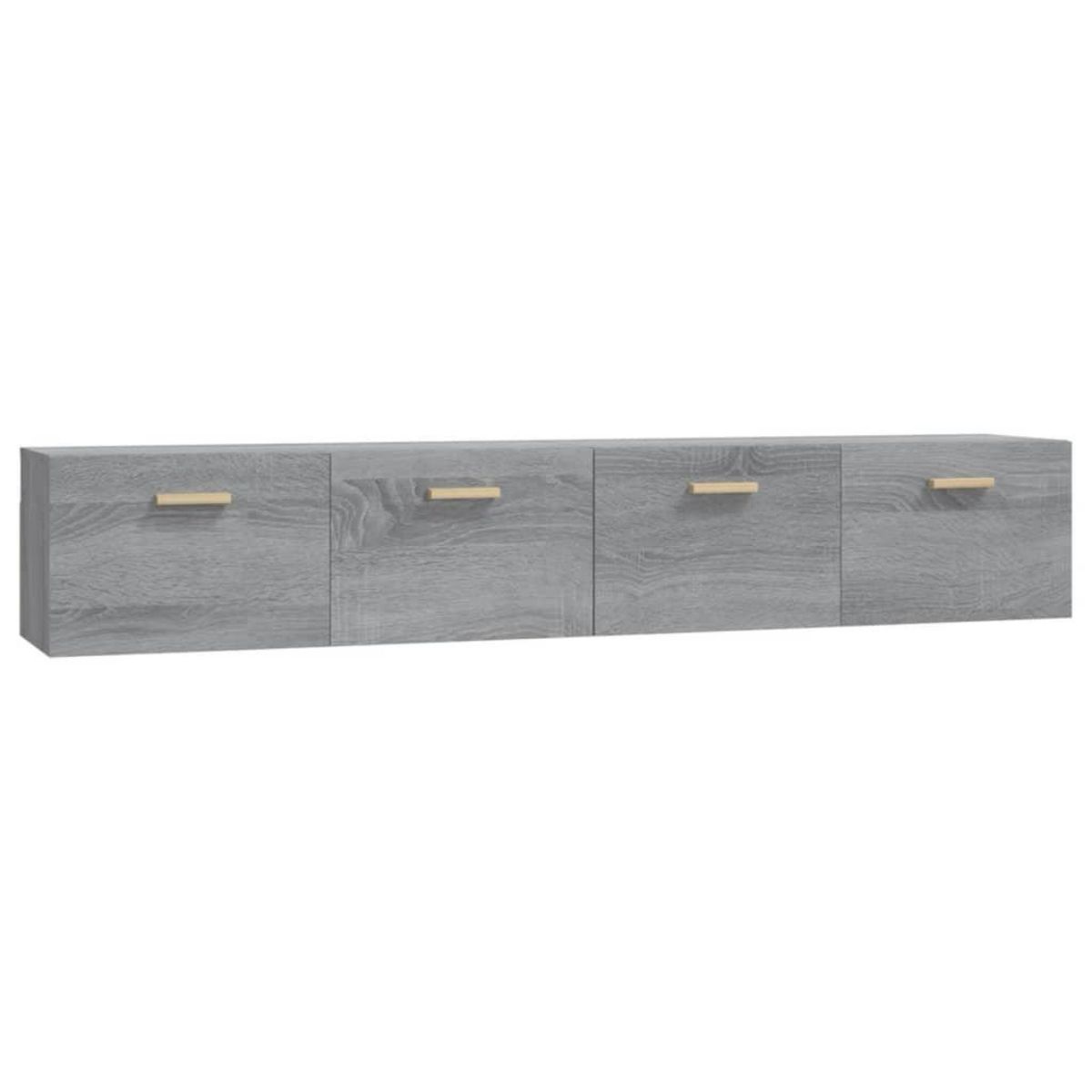 VIDAXL Armoires murales 2 pcs Sonoma gris 100x36,5x35 cm