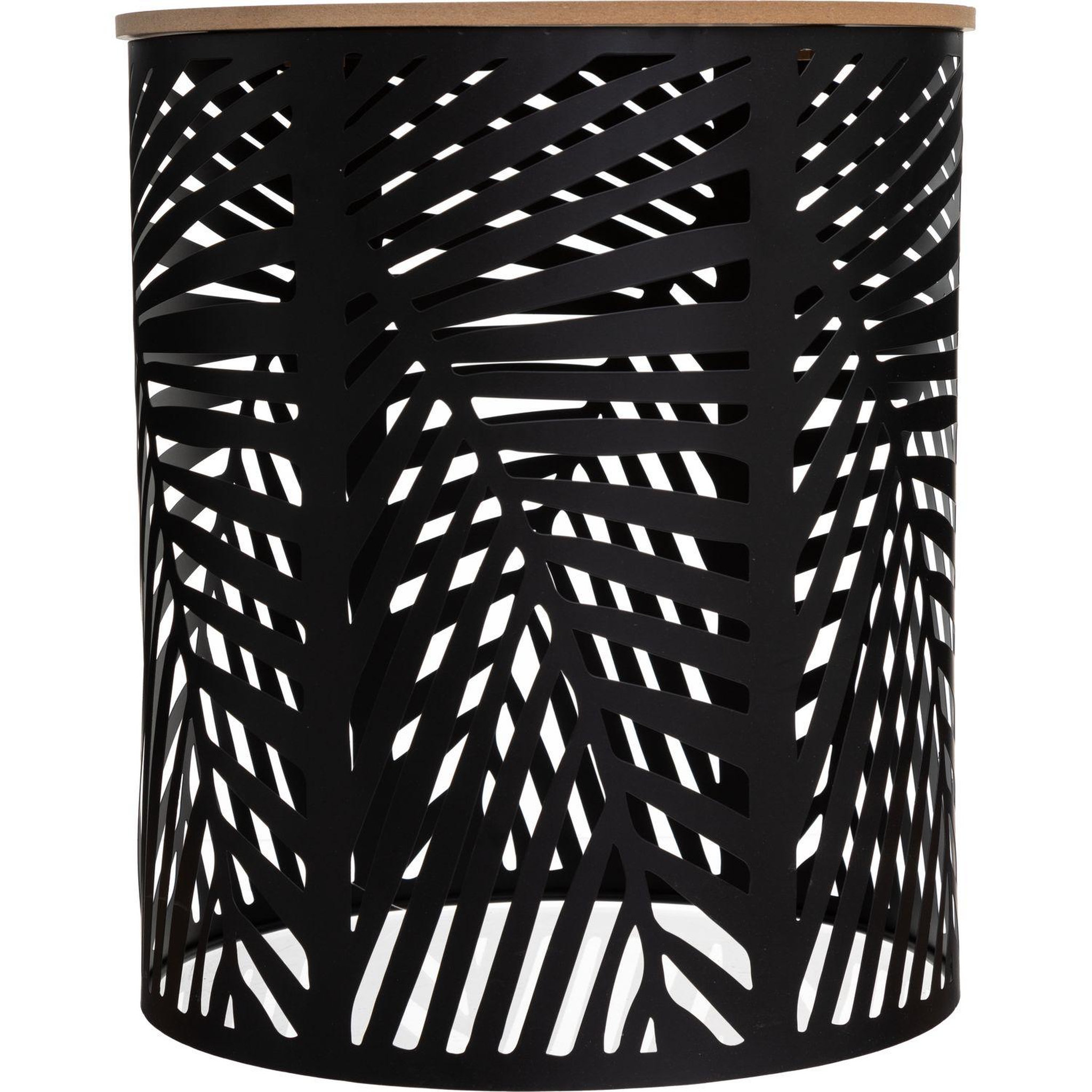 Voir la diapositive 3 : ATMOSPHERA 2 tables d'appoint design métal bois contempo - noir