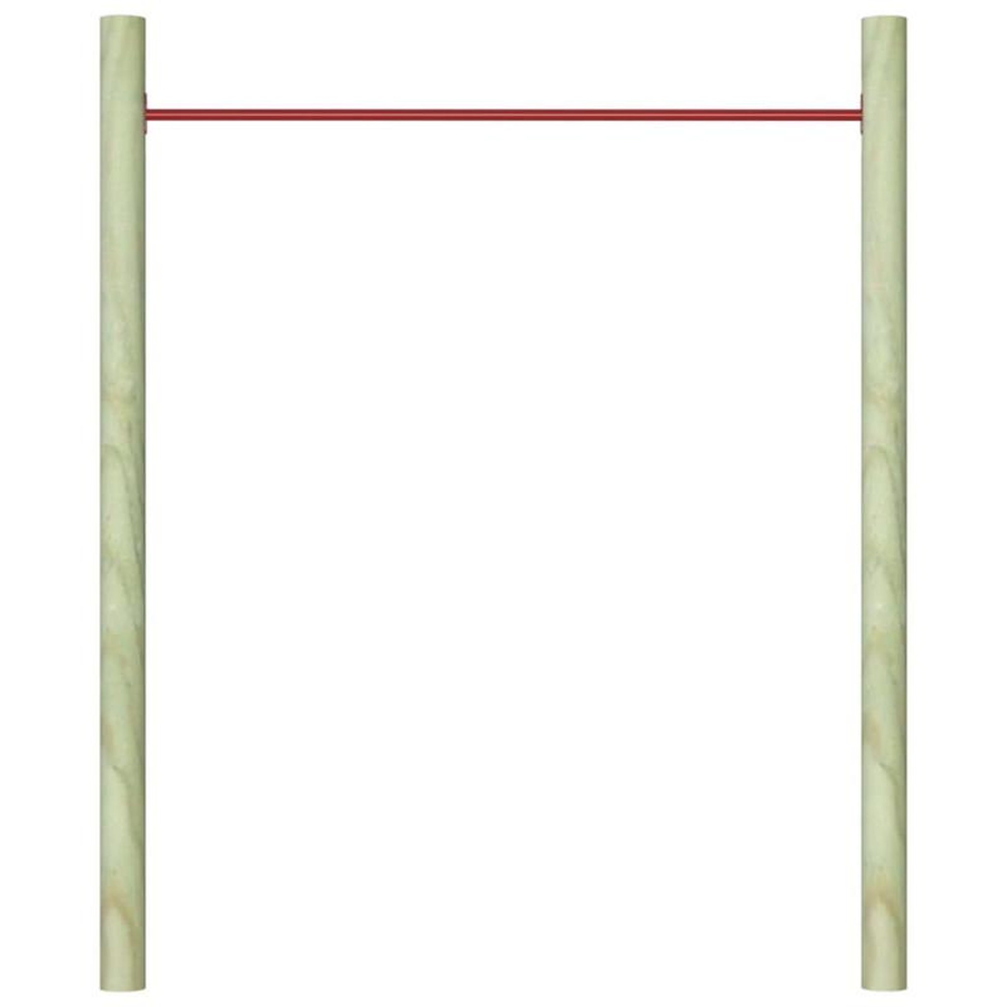 Voir la diapositive 5 : VIDAXL Barre de retournement 125 cm Acier Rouge