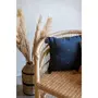 ATMOSPHERA Coussin de chaise brodé rectangulaire Starke - 40 x 40 cm - Bleu nuit