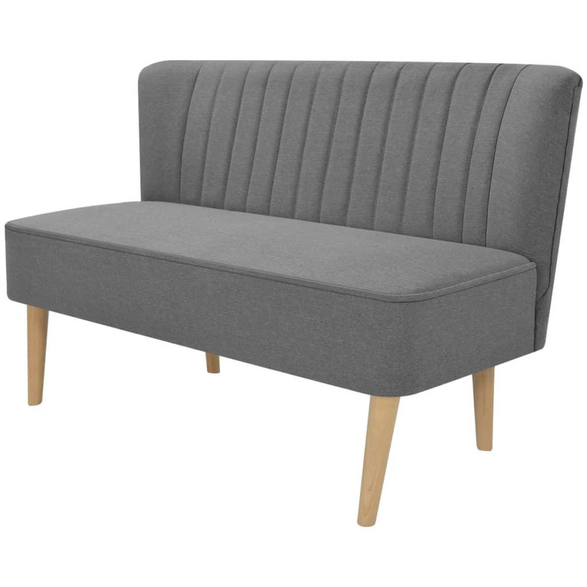 Voir la diapositive 1 : VIDAXL Canape 117 x 55,5 x 77 cm Tissu Gris clair
