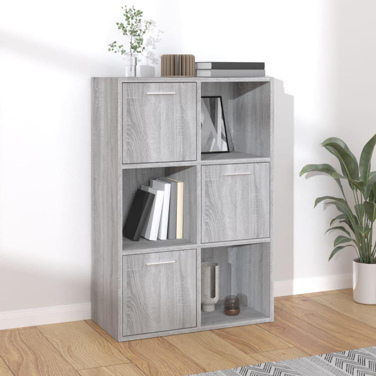 VIDAXL Armoire de rangement Sonoma gris 60x29,5x90 cm