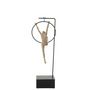 Voir la diapositive 3 : Paris Prix Statuette Gymnaste Cerceau  Beta  48cm Beige & Noir