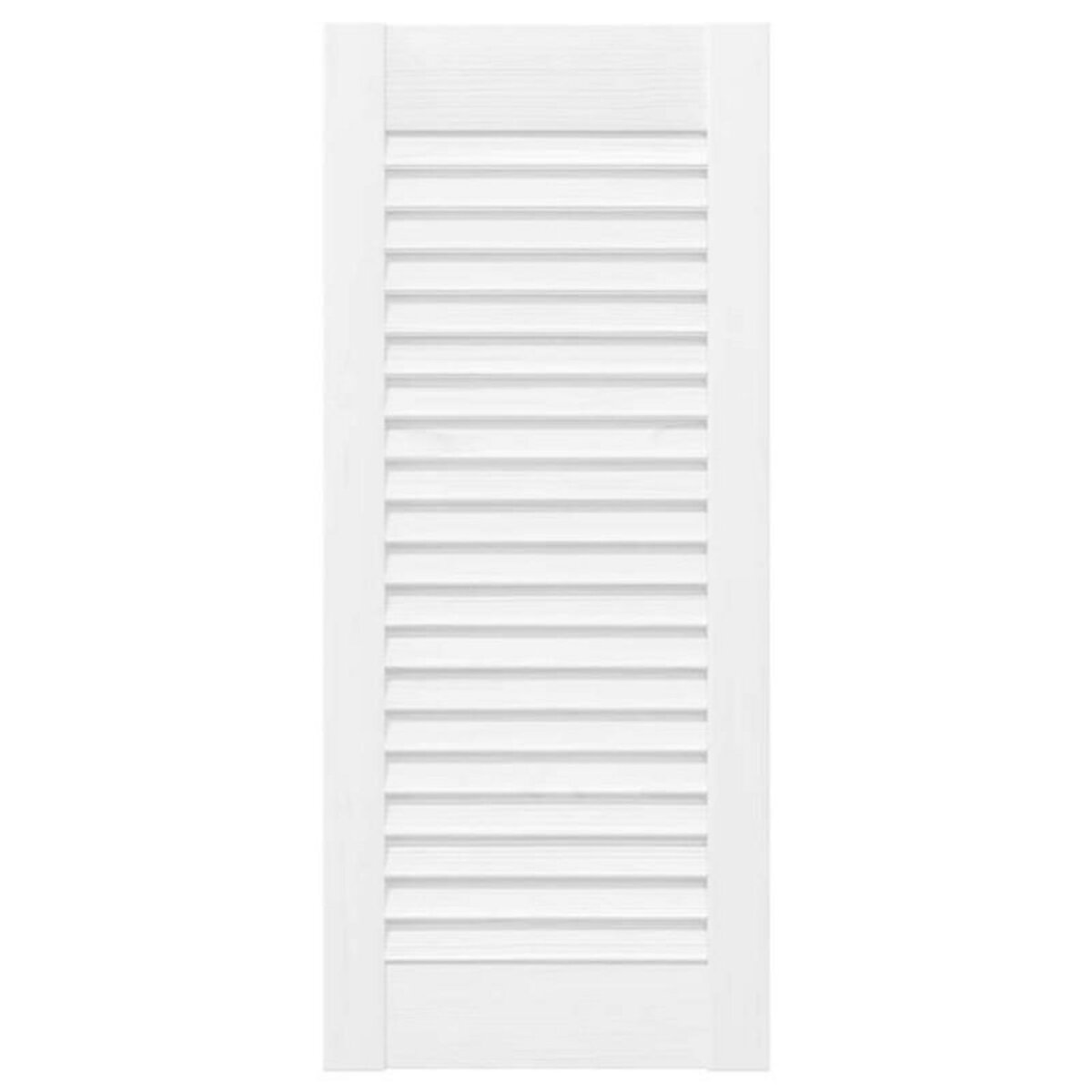 VIDAXL Portes d armoire à persiennes 2 pcs blanc 69x29,5 cm