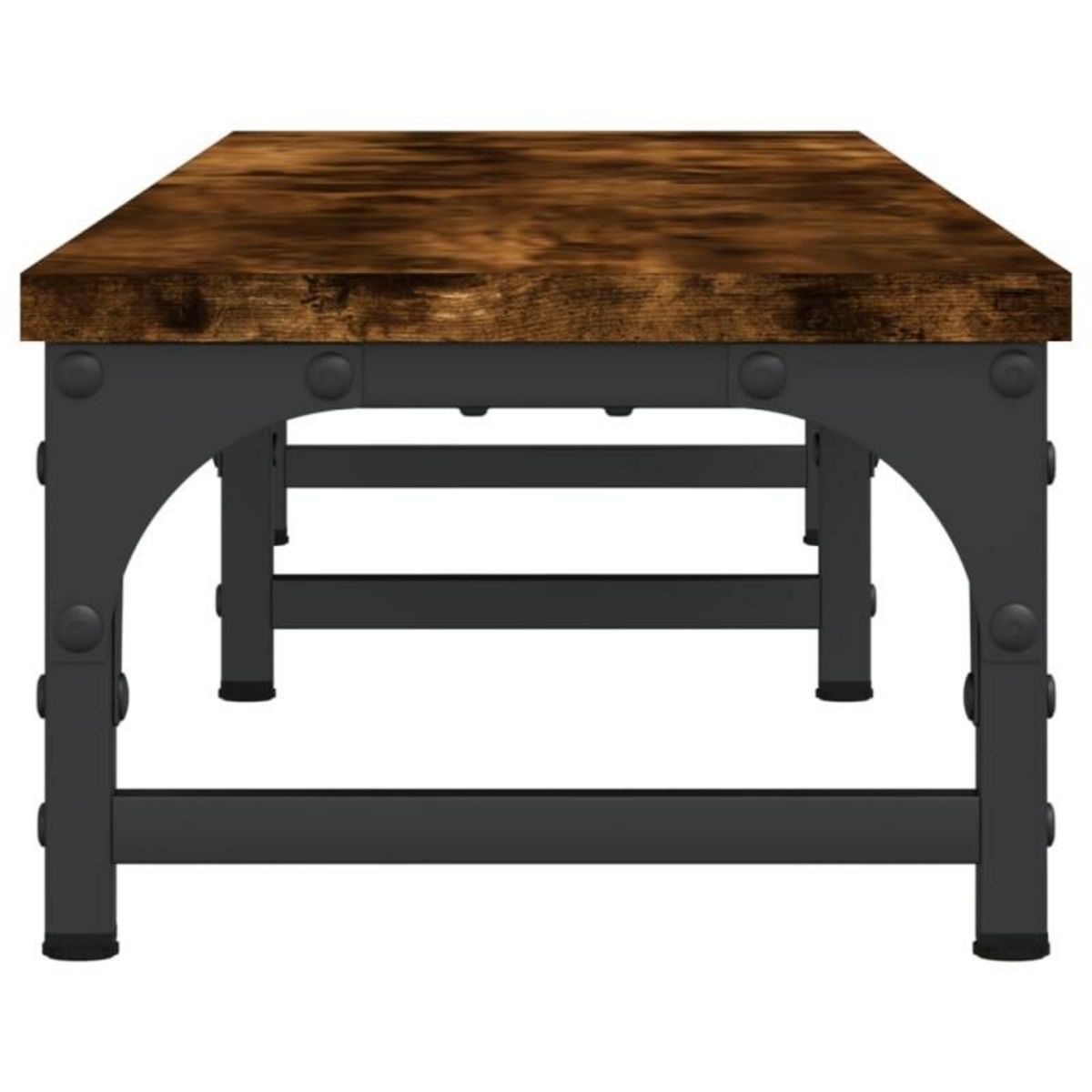 VIDAXL Support de moniteur chêne fumé 105x23x15,5 cm bois d ingénierie