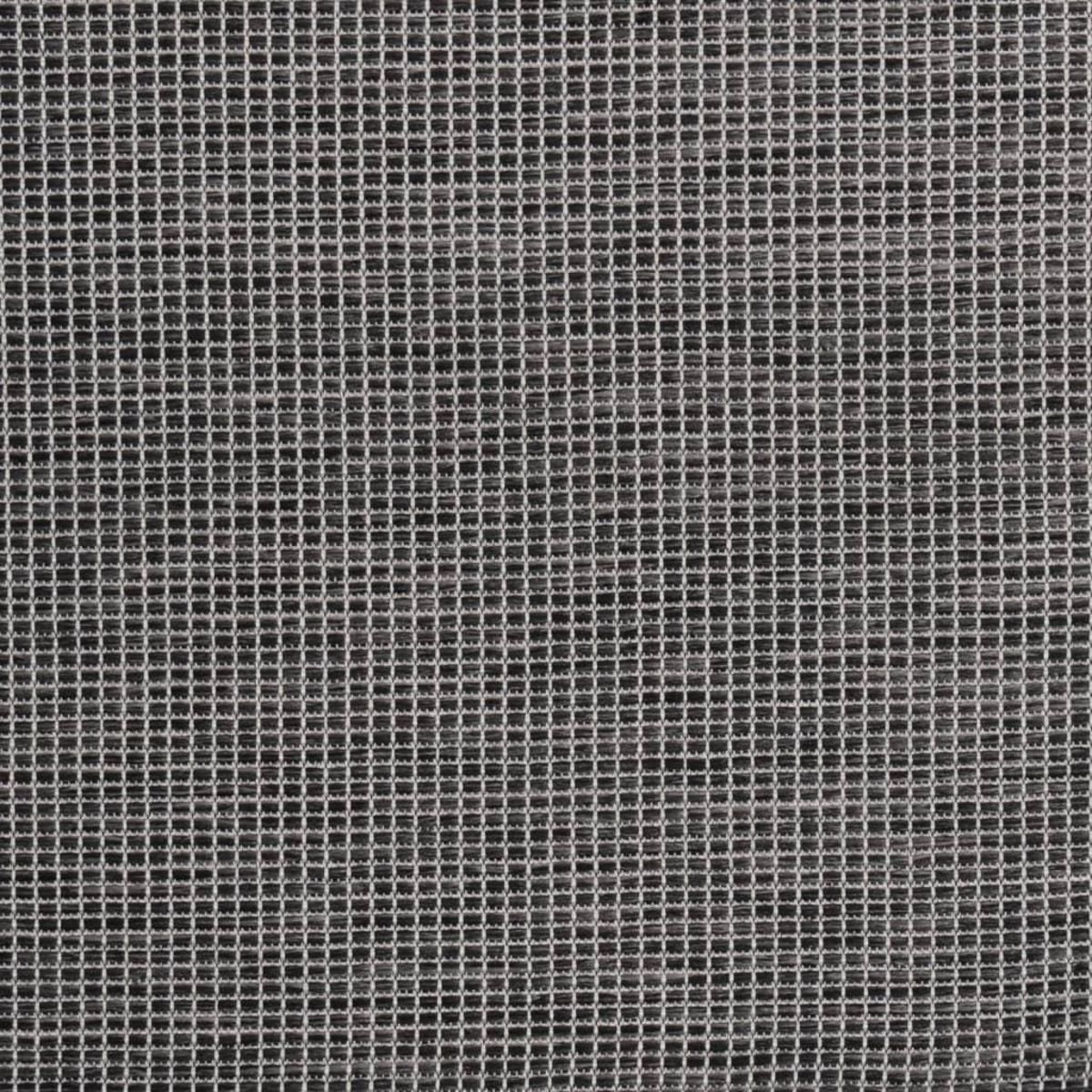 VIDAXL Tapis a tissage plat d'exterieur 80x150 cm Gris
