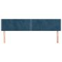 Voir la diapositive 3 : VIDAXL Tetes de lit 2 pcs Bleu fonce 100x5x78/88 cm Velours