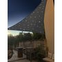 Voir la diapositive 4 : JARDILINE Voile d'ombrage triangulaire avec led ciel étoilé 3m ardoise