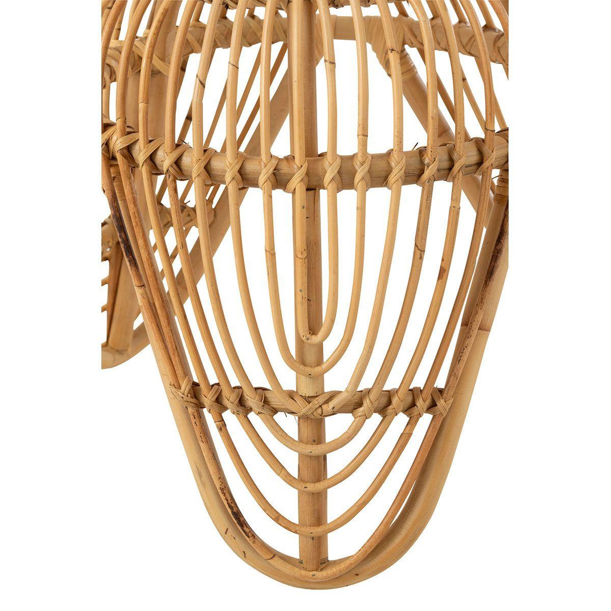 Voir la diapositive 4 : J-LINE Tabouret design en rotin  léa  44cm naturel