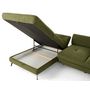 Voir la diapositive 3 : LISA DESIGN Ninon - canapé d'angle gauche 4 places convertible avec coffre en tissu texturé