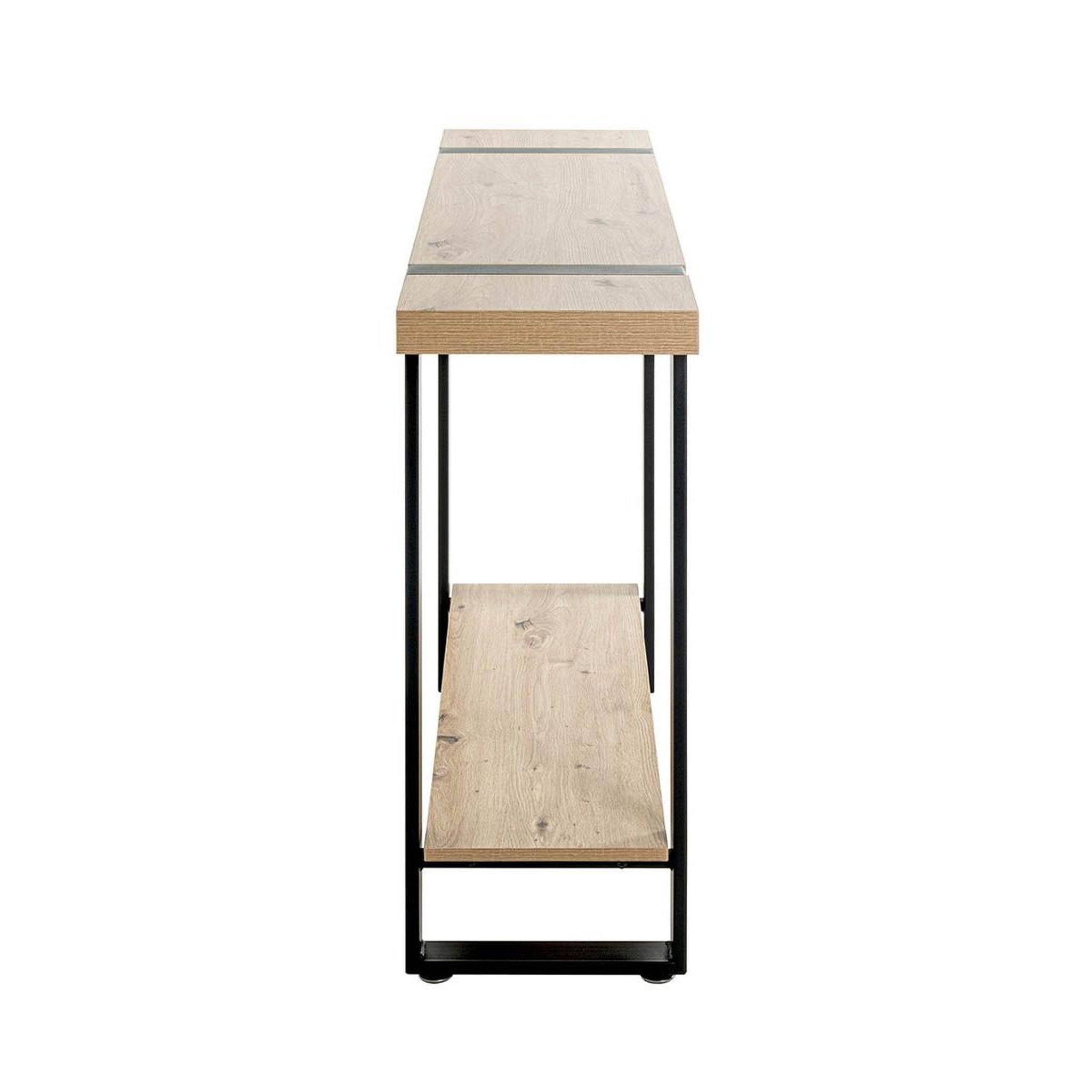 Voir la diapositive 3 : Paris Prix Console design  miranda  120cm chêne & noir