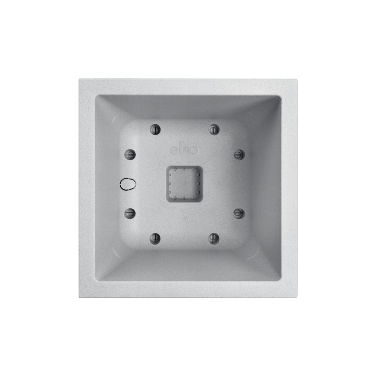 ELHO Jardinière carré en plastique 40 x 40 cm Elho Vivo Next Square ciment clair