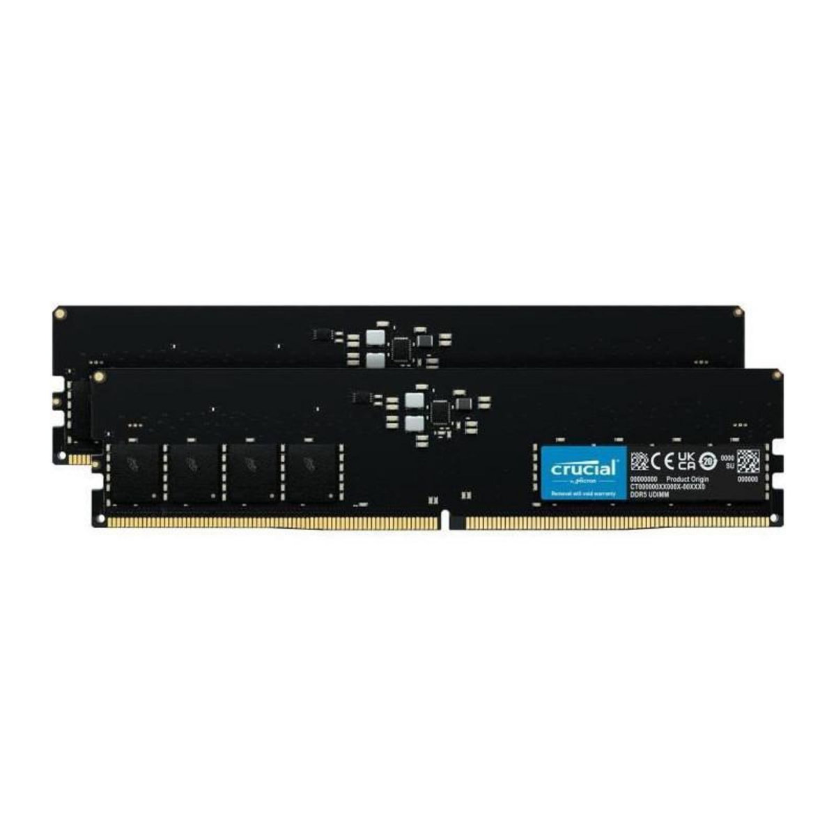 Crucial CRUCIAL Mémoire RAM DDR5 - Kit 128GB (2 x 64GO) - 5600 MT/s - CL46