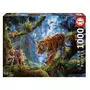EDUCA Puzzle 1000 Tigres sur l'arbre