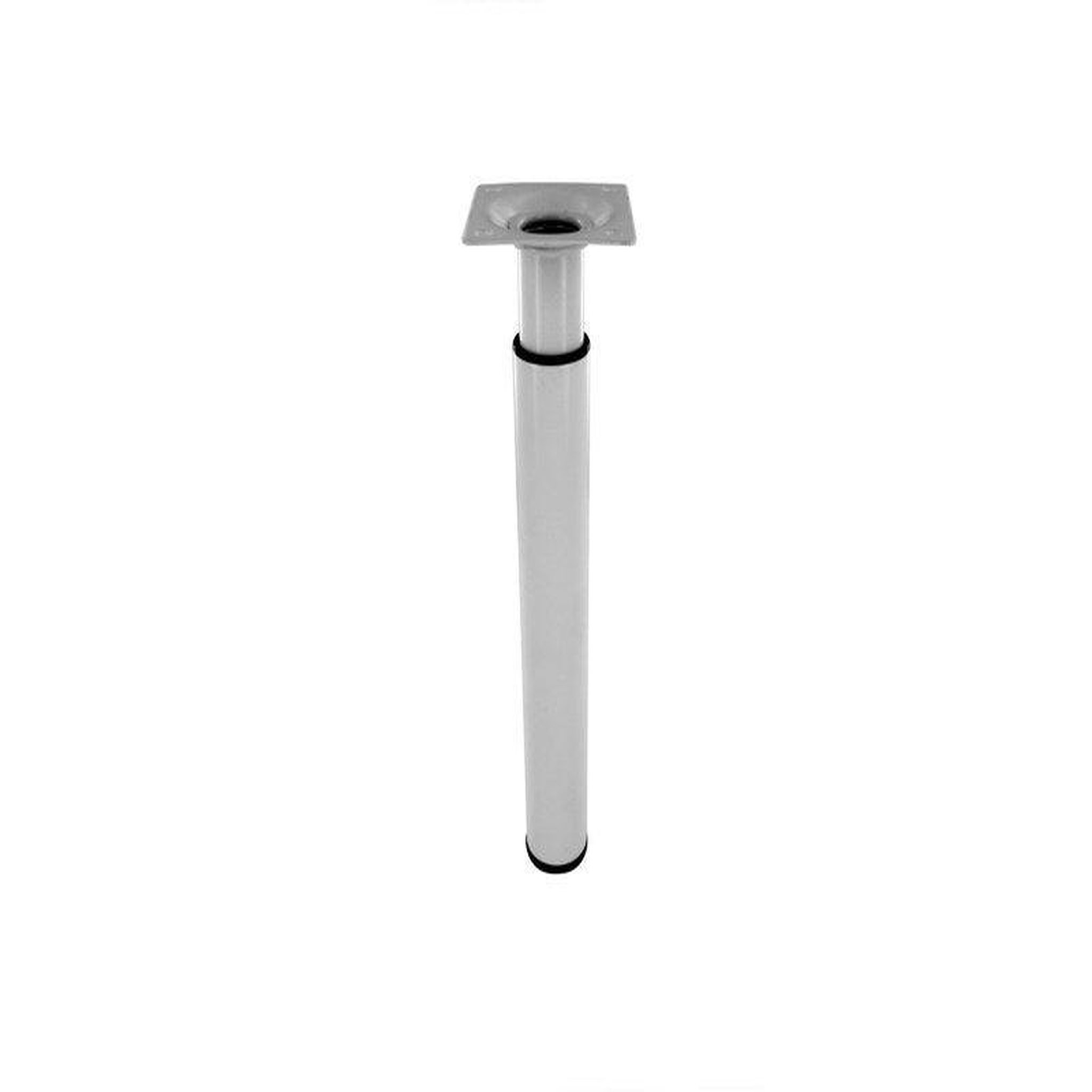 CIME Pied De Meuble Cylindrique Réglable Acier Epoxy Blanc