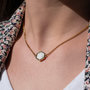 Voir la diapositive 3 : SLOYA Collier Hexalia en pierres Howlite