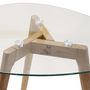Voir la diapositive 3 : Paris Prix Lot de 2 Tables Gigognes  Trempé  60cm Transparent
