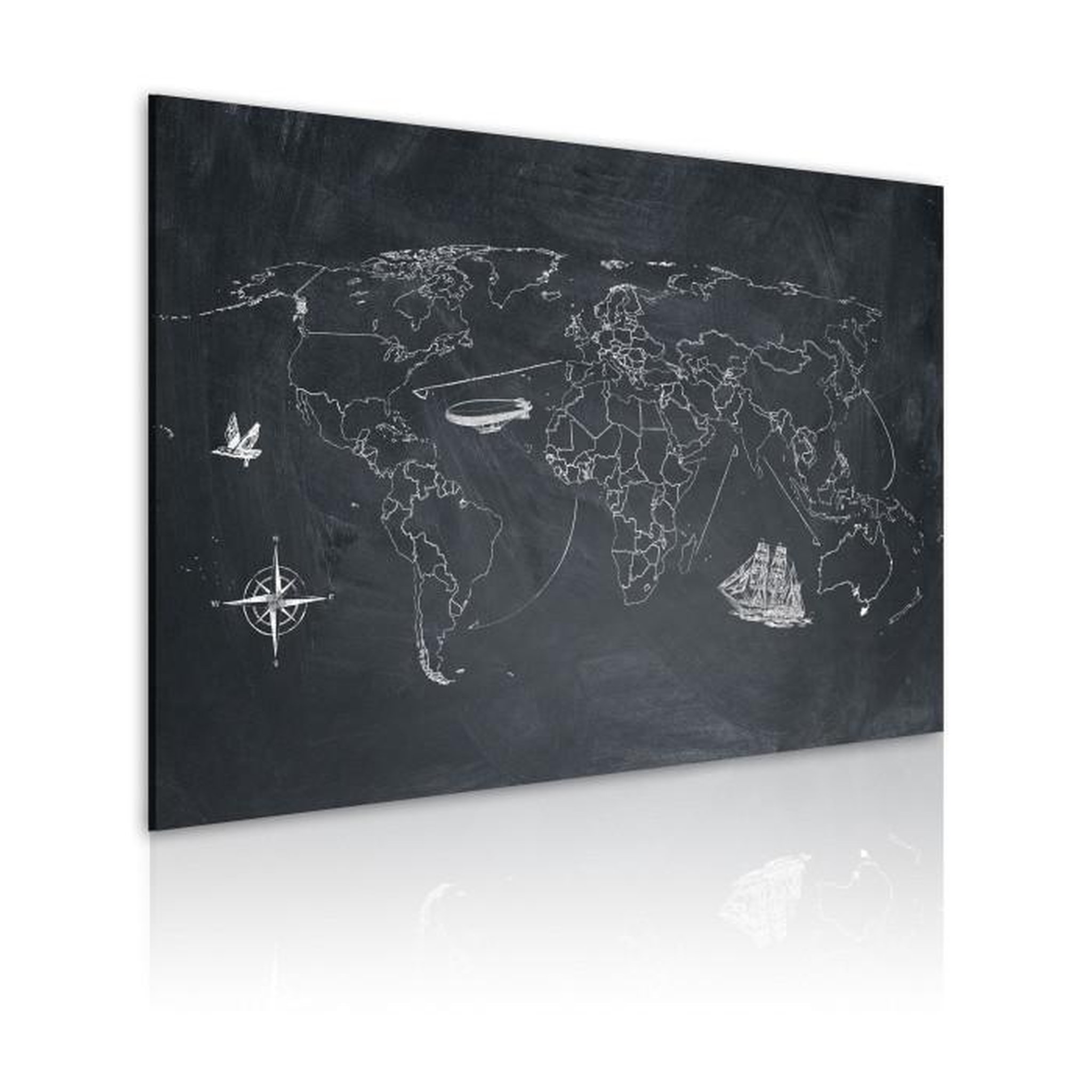 Paris Prix Tableau Imprimé  Voyage Autour du Monde. Coloris disponibles : Multicolore