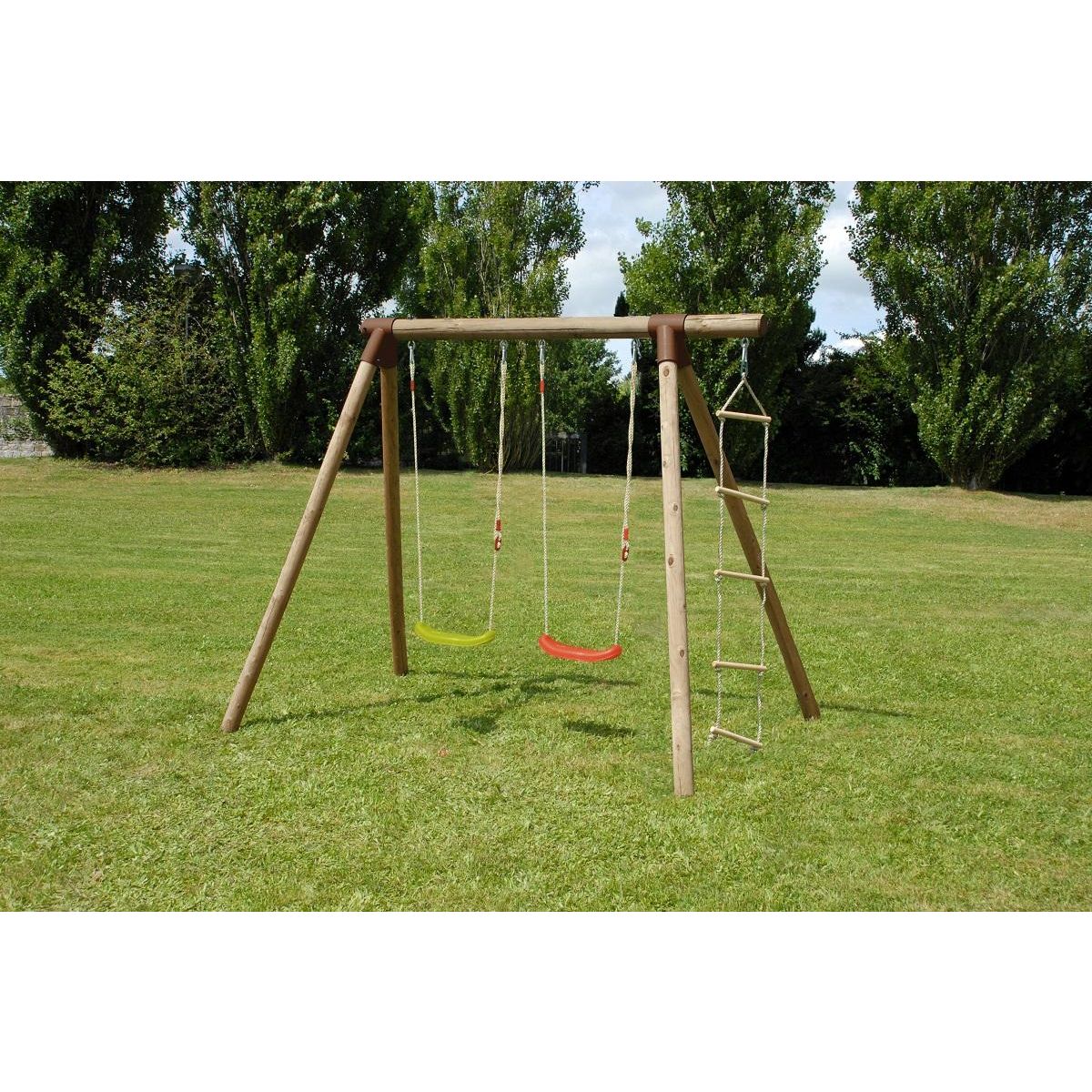 Soulet Portique balançoire - Bois - H1.95m - TONKA