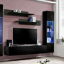 Voir la diapositive 3 : Paris Prix Meuble TV Mural Design  Fly III  310cm Noir