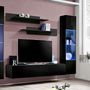 Voir la diapositive 3 : Paris Prix Meuble TV Mural Design  Fly III  310cm Noir