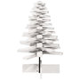 Voir la diapositive 4 : VIDAXL Arbre de Noël en bois pour decoration blanc 80 cm pin massif