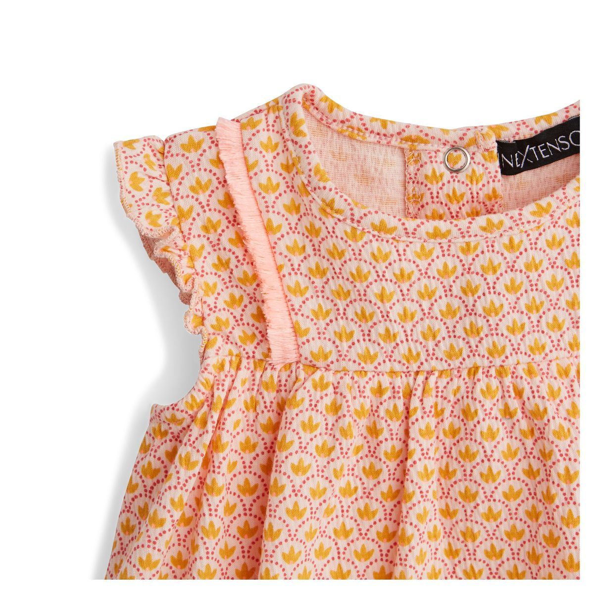 IN EXTENSO Ensemble de naissance robe + bandeau bébé fille