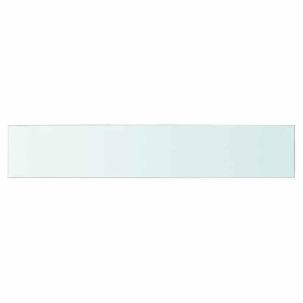 VIDAXL Panneaux d'etagere 2 pcs Verre Transparent 80 x 15 cm