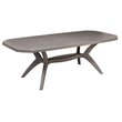 GROSFILLEX Table de jardin 165X100cm résine taupe IBIZA