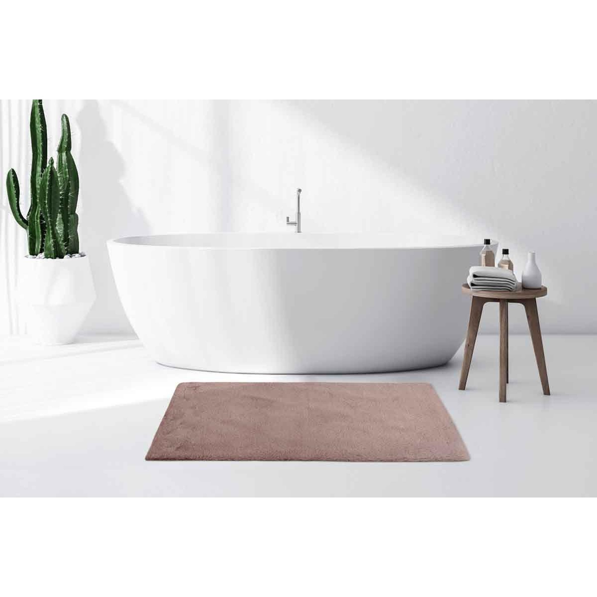 Voir la diapositive 5 : Paris Prix Tapis de bain fait à la main  rabbit  rose