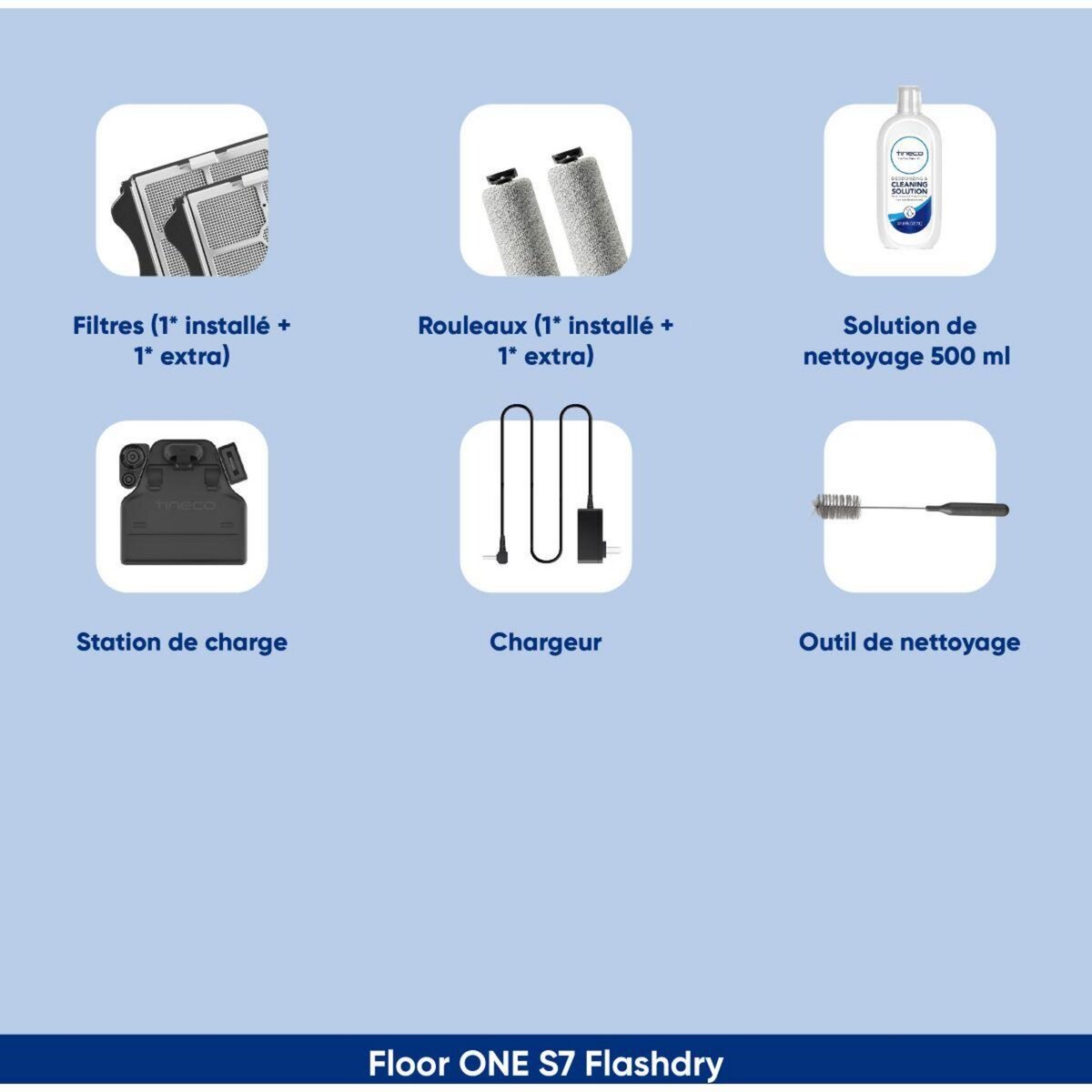 TINECO Aspirateur laveur S7 Flashdry Pet