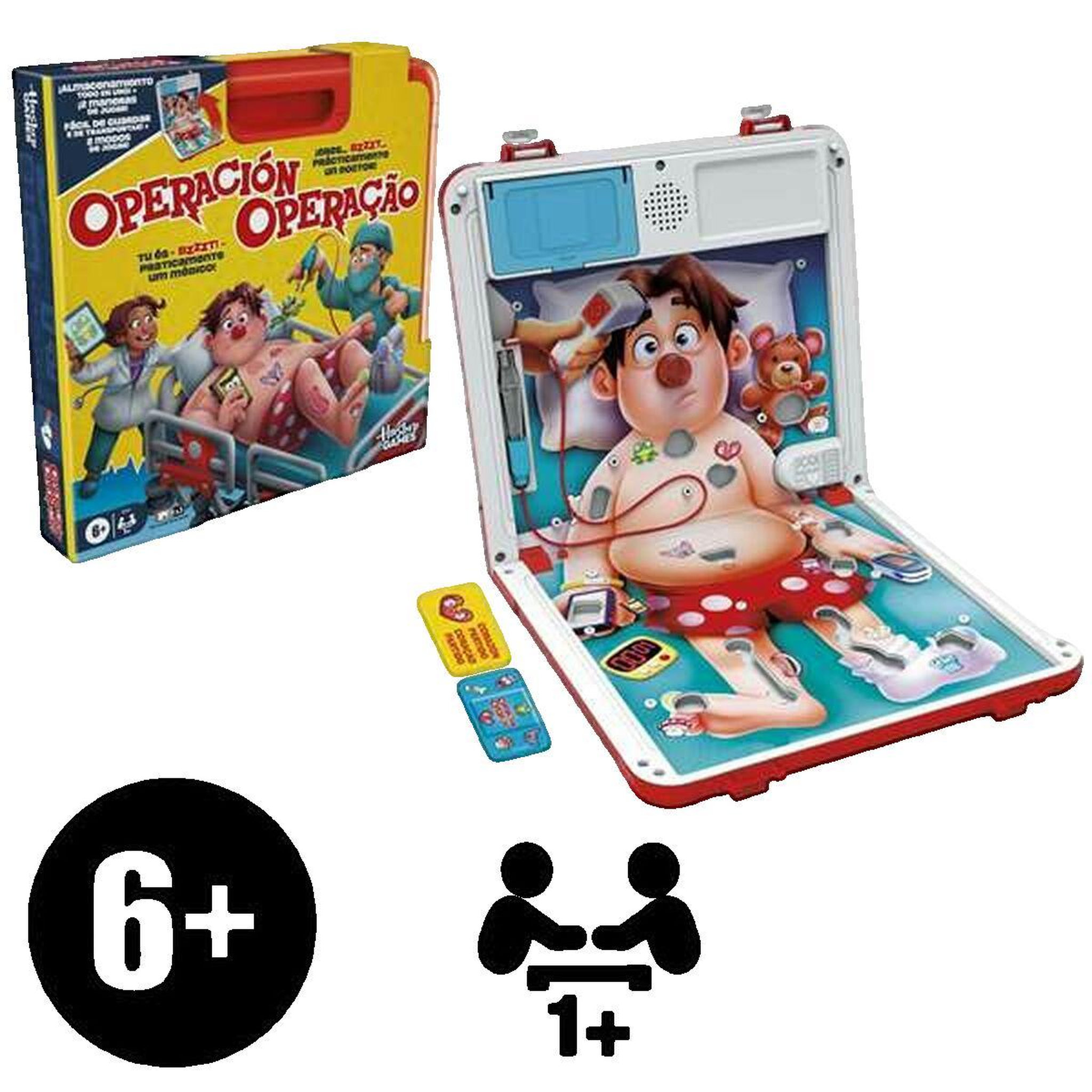 Voir la diapositive 2 : HASBRO Jeu de société Hasbro Opération multicolore