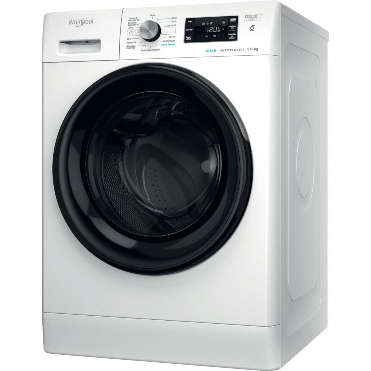 Whirlpool Lave linge séchant hublot FFWDB864369BVFR