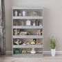Voir la diapositive 3 : VIDAXL Bibliotheque/Separateur de piece Gris beton 100x30x166 cm