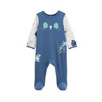 Petit Béguin Pyjama bébé Toucana. Coloris disponibles : Bleu