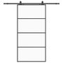 Voir la diapositive 2 : VIDAXL Porte coulissante kit de quincaillerie noir 102,5x205 cm
