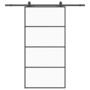 Voir la diapositive 2 : VIDAXL Porte coulissante kit de quincaillerie noir 102,5x205 cm