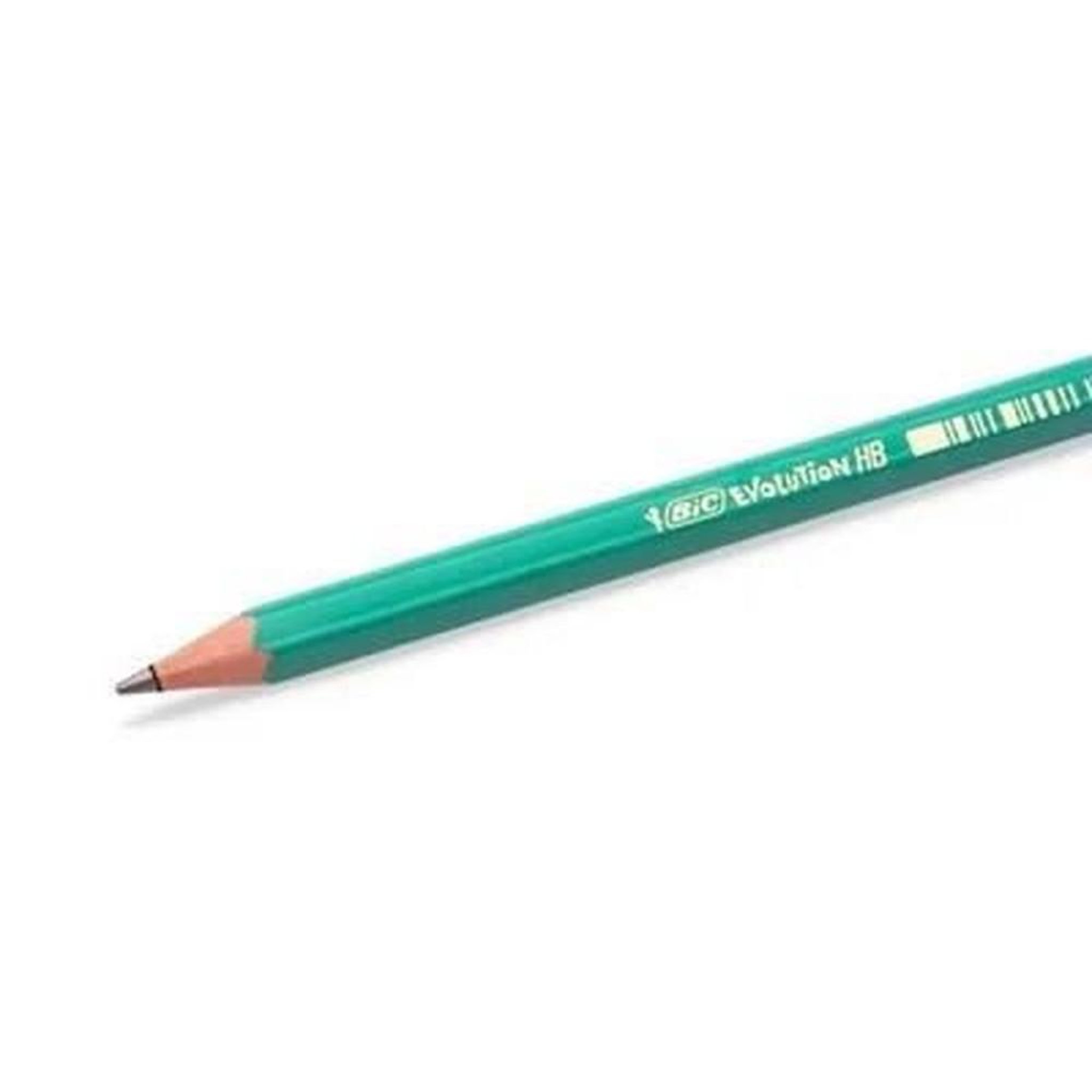 Voir la diapositive 3 : BIC Crayons graphite HB avec tête gomme sans bois 175 mm, lot de 12