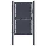 VIDAXL Portail de jardin Acier 100x150 cm Anthracite