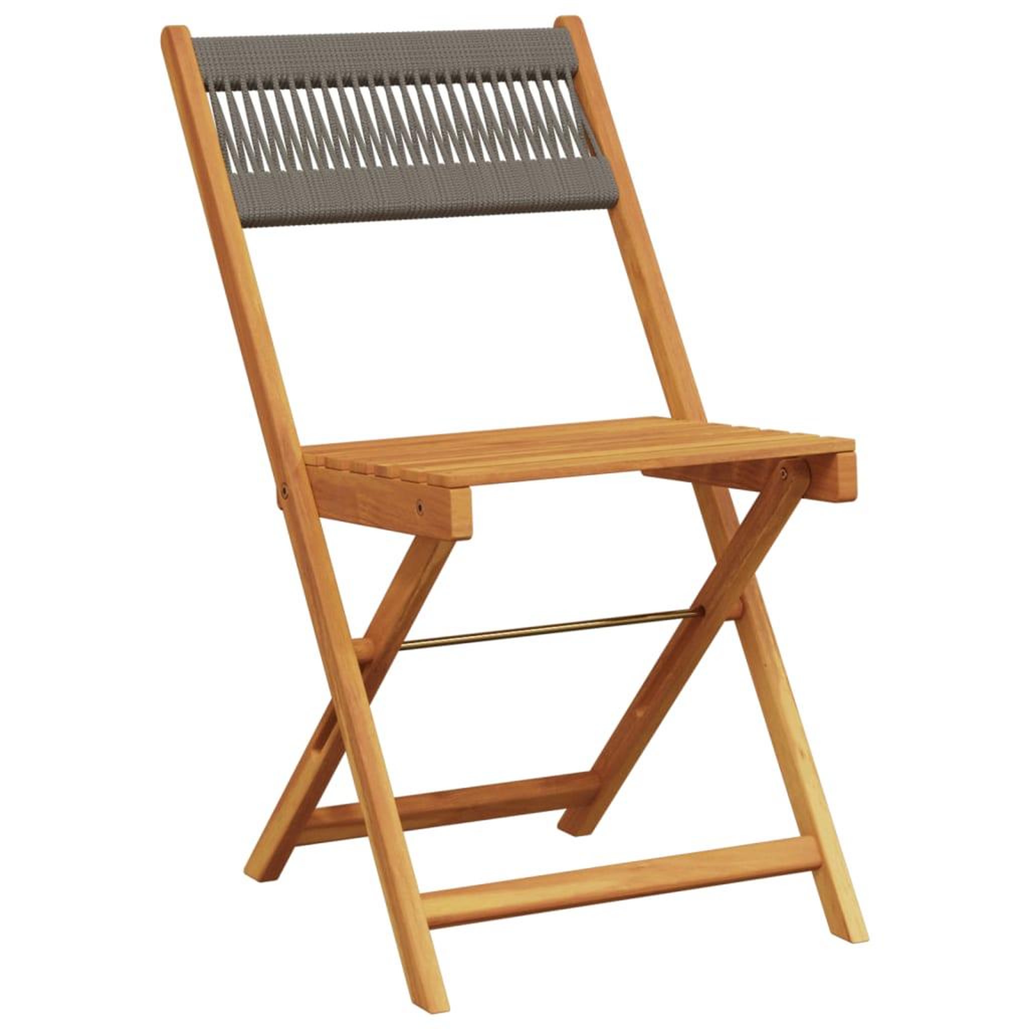 Voir la diapositive 3 : VIDAXL Chaises de jardin pliables lot de 6 gris bois d'acacia massif