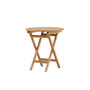 Voir la diapositive 5 : Paris Prix Table de Jardin Ronde en Teck  Kenya  70cm Naturel
