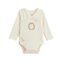 Voir la diapositive 5 : Petit Béguin Lot de 2 bodies bébé manches longues ouverture croisée Envolée de bisous