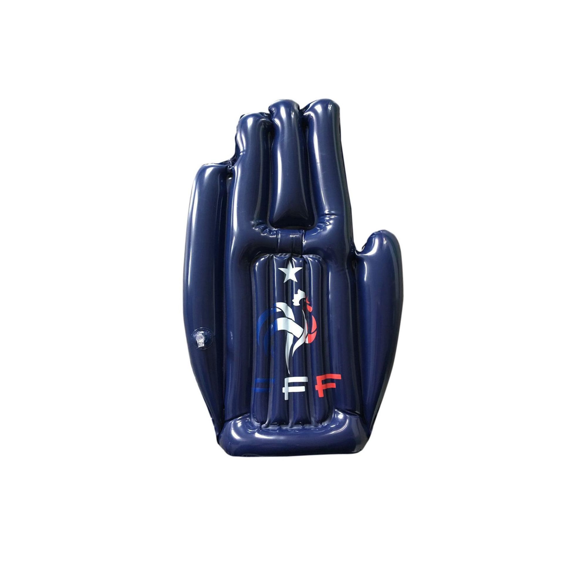 FFF Set de 2 mains gonflables - fédération francaise de football - bleu - pour supporters