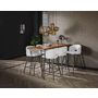 Voir la diapositive 4 : LISA DESIGN Pattaya - lot de 2 tabourets de bar - en tissu bouclette blanc
