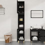 Voir la diapositive 3 : VIDAXL Armoire de salle de bain noir 30x30x190 cm bois d'ingenierie